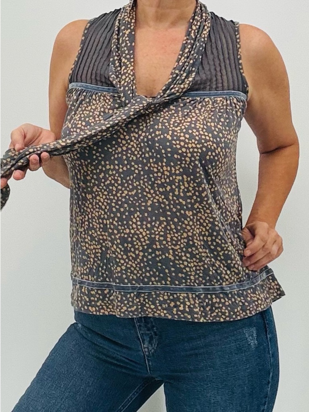 Victoria’s Secret Vintage Y2K Fairycore Coquette Twee Burnout Velvet Cami Blouse